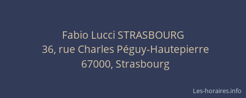 Fabio Lucci STRASBOURG