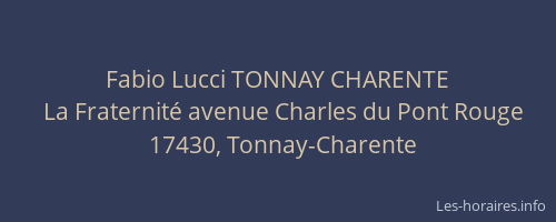 Fabio Lucci TONNAY CHARENTE
