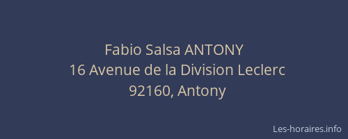 Fabio Salsa ANTONY