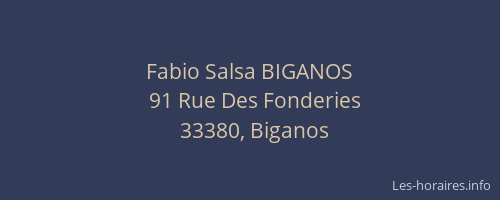Fabio Salsa BIGANOS