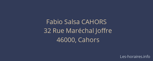 Fabio Salsa CAHORS