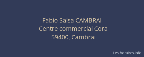 Fabio Salsa CAMBRAI