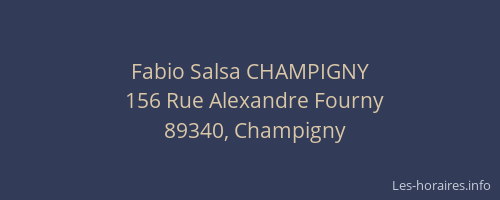 Fabio Salsa CHAMPIGNY