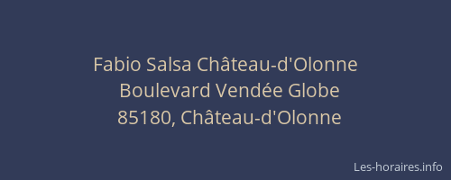 Fabio Salsa Château-d'Olonne