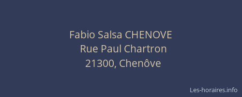 Fabio Salsa CHENOVE