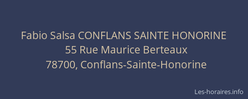 Fabio Salsa CONFLANS SAINTE HONORINE