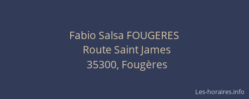 Fabio Salsa FOUGERES