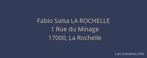 Fabio Salsa LA ROCHELLE
