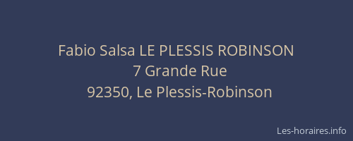 Fabio Salsa LE PLESSIS ROBINSON
