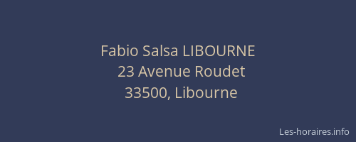 Fabio Salsa LIBOURNE