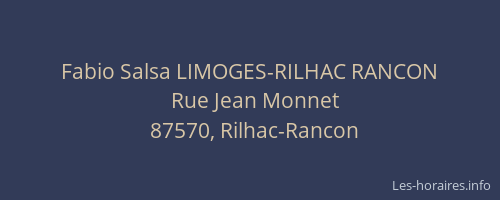 Fabio Salsa LIMOGES-RILHAC RANCON