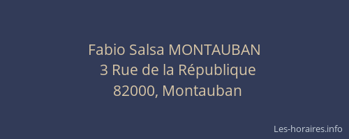 Fabio Salsa MONTAUBAN