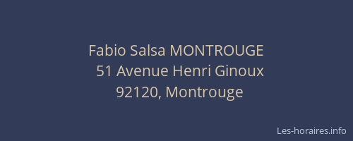 Fabio Salsa MONTROUGE