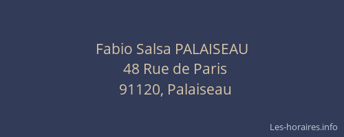 Fabio Salsa PALAISEAU