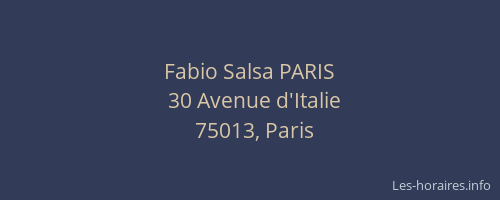 Fabio Salsa PARIS
