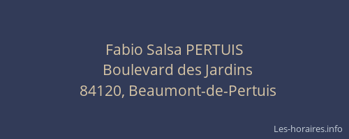 Fabio Salsa PERTUIS