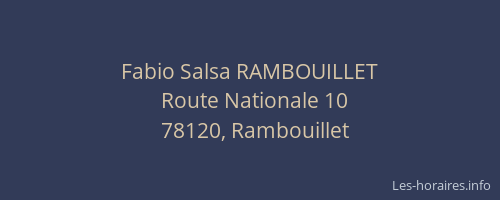 Fabio Salsa RAMBOUILLET