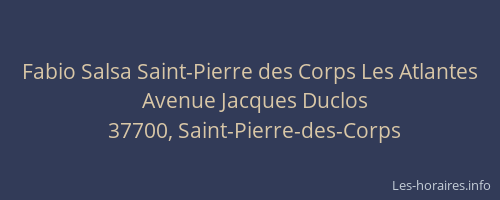 Fabio Salsa Saint-Pierre des Corps Les Atlantes
