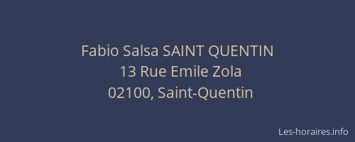 Fabio Salsa SAINT QUENTIN