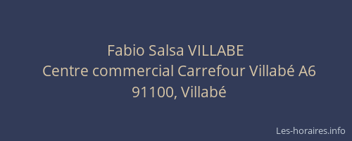 Fabio Salsa VILLABE