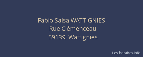 Fabio Salsa WATTIGNIES