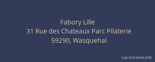 Fabory Lille