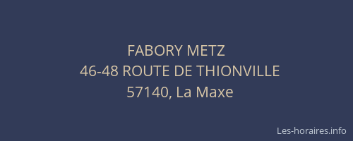 FABORY METZ