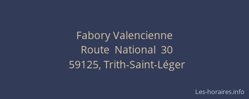 Fabory Valencienne