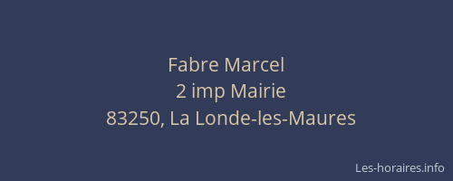 Fabre Marcel