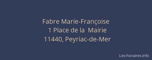 Fabre Marie-Françoise