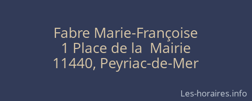 Fabre Marie-Françoise