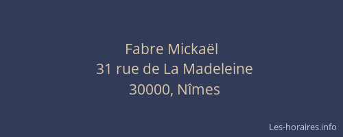 Fabre Mickaël