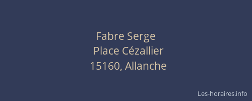 Fabre Serge