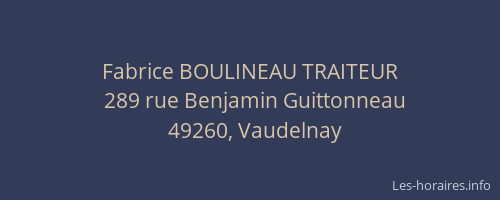 Fabrice BOULINEAU TRAITEUR