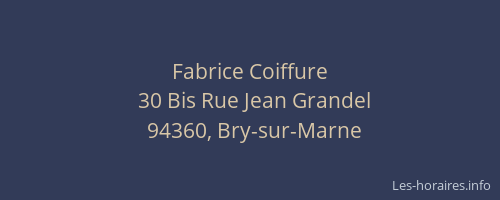 Fabrice Coiffure