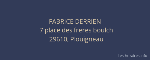 FABRICE DERRIEN