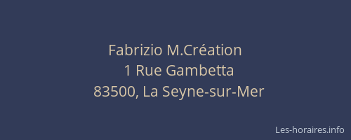 Fabrizio M.Création