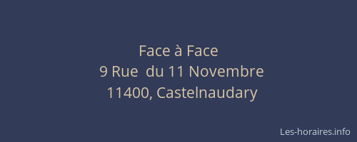 Face à Face