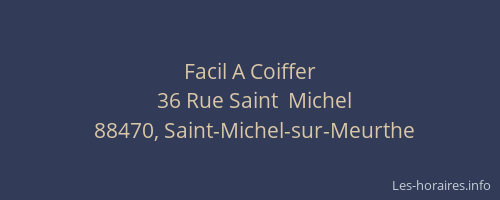 Facil A Coiffer