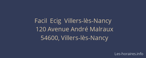 Facil  Ecig  Villers-lès-Nancy