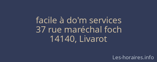 facile à do'm services