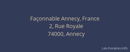 Façonnable Annecy, France