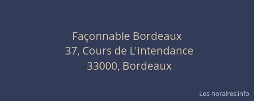 Façonnable Bordeaux
