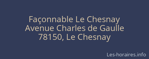 Façonnable Le Chesnay