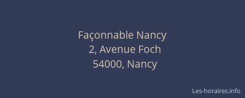 Façonnable Nancy