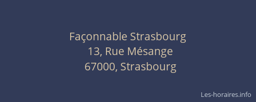 Façonnable Strasbourg