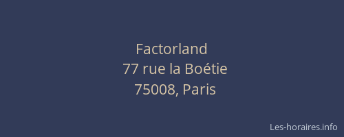Factorland