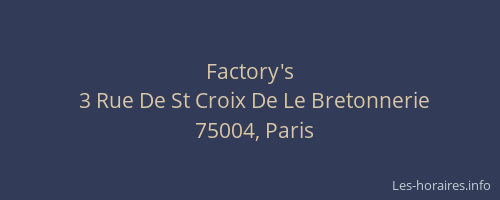Factory's