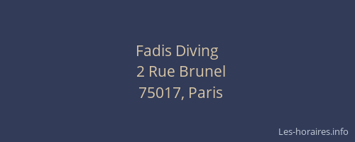 Fadis Diving