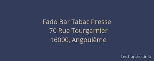 Fado Bar Tabac Presse